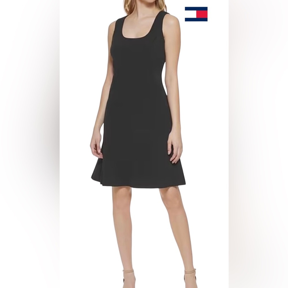 Tommy Hilfiger Sleeveless Fit & Flare Dress Navy Blue Size 2 NWT